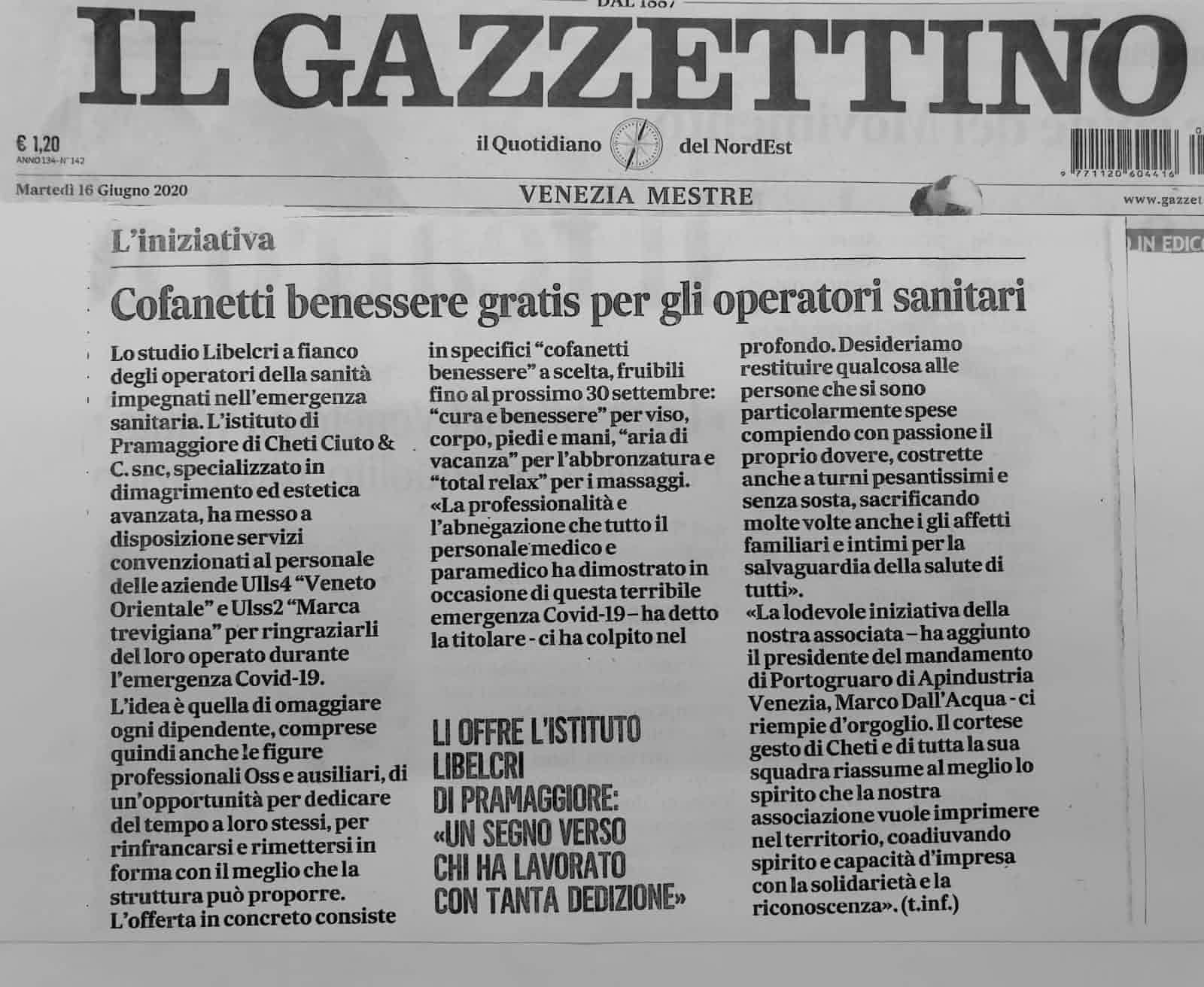 Articolo Gazzettino